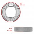 For Honda Xl600r 1983-1987 Xl500r 1982-1984 Rear Brake Shoes Mod-ztf1-17338