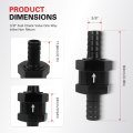 3 8 In Fuel Check Valve One Way Inline Non Return For Diesel Gasoline 10mm Od Aluminum Alloy Black 2 Pack