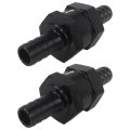 3 8 Fuel Check Valve One Way Inline Non Return Diesel Gasoline Black 10mm Od 2pcs 