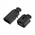 X Autohaux 1 Set Horn Connector 2pcs Male And Female Terminals For Audi A6 2019-2020