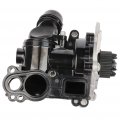 Ocpty Thermostat Water Pump Housing Assembly For Audi Volkswagen A4 Quattro A5 Q3 Q5 Cc Eos Jetta Tiguan A6 Tt A3 Golf 2 0l 1