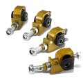 Auto Dynasty Front Upper Control Arm Adjustable Camber Bushing Kit For Accord Civic Del Sol Prelude Integra Steel Alloy Gold