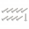 Flat Head Countersunk Machine Screws M5x25mm 304 Stainless Steel Socket Cap For Machinery Furniture And Diy 20 Pieces 