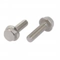 Uxcell M8x30mm Thread 304 Stainless Steel Hex Head Serrated Flange Screw Bolt 4pcs