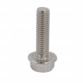 Uxcell M8x30mm Thread 304 Stainless Steel Hex Head Serrated Flange Screw Bolt 4pcs