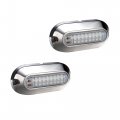 Recpro 3 5 White Led Underwater Pontoon Boat Transom Light W 316 Stainless Steel Cover Navigation Blue 2 