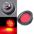 Ocpty Side Marker Light 1pcs 2 5a Red Round Trailer Lamp W Grommet Stop Turn Tail Fit For Boats Truck Pickups Flush Mount
