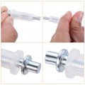 Uxcell Bifold Door Hardware 8-pack Bi-fold Top Pivot Closet Repair Part Kit For Sliding Wardrobes Folding Door Silver