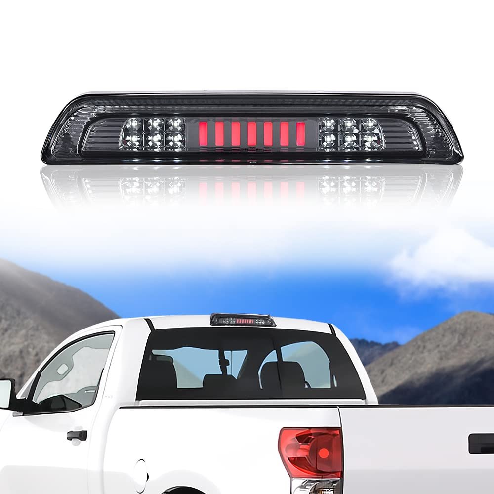 Led 3rd Brake Light For Toyota Tundra 2007 2018 High Mount Tail Cargo With Smoky Lens And Chrome Housing Waterproof 12v
