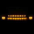 Auto Dynasty For Silverado Sierra Gmt800 Black Yellow Led Cab Roof Running Light Dual Row 3rd Brake 