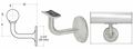 C R Laurence Hr15b4bs Crl Brushed Stainless Concealed Surface Mounted Hand Railing Bracket For 1-1 