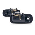 Exterior Door Handle Pair Front Driver And Passenger Side For Gmc Savana 2500 2010 2017 Textured Black With Key Hole Gm1310195 
