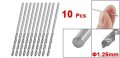 Uxcell 10 Pcs 1 25mm Straight Shank Spiral Twist Drill Bit