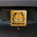 Garfield Whatever Face Tow Trailer Hitch Cover Plug Insert For 1 25 Receivers Durable Black Abs Plastic With Uv Resistant Resin