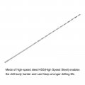 Uxcell 20 Pcs 1mm Mini Micro Twist Drill Bits High-speed Steel Straight Shank Extra Long Bit 80mm For Aluminum Alloy