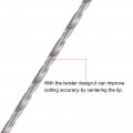 Uxcell 20 Pcs 1mm Mini Micro Twist Drill Bits High-speed Steel Straight Shank Extra Long Bit 80mm For Aluminum Alloy