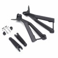 Httmt- Black Rear Paenger Footpeg Bracket Compatible With Ducati 08 848 07-08 1098 S 10-11 S P N Mt390-051-bk
