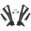 Httmt- Black Rear Paenger Footpeg Bracket Compatible With Ducati 08 848 07-08 1098 S 10-11 S P N Mt390-051-bk