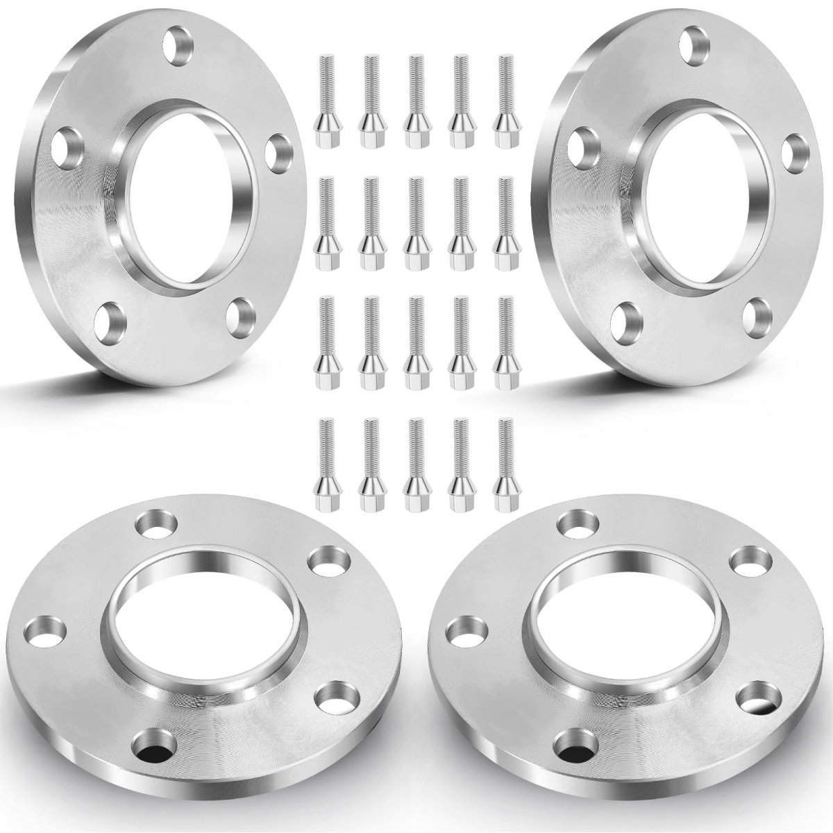 10mm Wheel Spacers 5x120 Hubcentric For Bmw Bore 72 56mm 4 Pieces With 20 Lug Nuts Fits E82 E88 E36 E46 E90 E92 And X1 2013