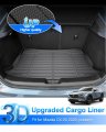 Cartist Cargo Liner Compatible With 2020-2023 2024 Mazda Cx-30 Behind The 2nd Row All Weather Rear Trunk Mat High Side