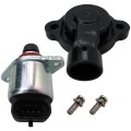 Throttle Position Sensor And Idle Air Control Valve Set For 2000-2002 Chevrolet Tahoe Submodel Ls Lt Without Traction 