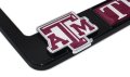 Elektroplate Officially Licensed A Texas A M University Black Metal License Plate Frame With 3d Logos Affixed Premium Car Tag 