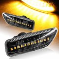 Eparts Full Led Fender Side Marker Light Turn Signal Lamp Assembly Replacement For Volvo S60 S80 V70 Xc70 Xc90 Mk1 Clear Lens 