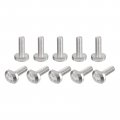 Uxcell T-slot Bolts 20pcs M5x16mm Slot Drop-in Stud Sliding 304 Stainless Steel Shape Screws For T Track