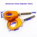 Xljoy Gold 15mm Axle Chain Adjuster Tensioner For Crf Thumpstar Coolster Pit Dirt Bike