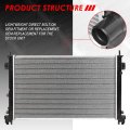 Dpi 13178 Factory Style 1-row Cooling Radiator Compatible With Chrysler Pacifica At 07-08 Aluminum Core