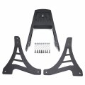 Httmt Mt146-bk Black Backrest Sissy Bar With Leather Pad Compatible 1995-2003 H-d Sportster 883 Xl883 1200 Xl1200
