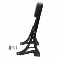 Httmt Mt146-bk Black Backrest Sissy Bar With Leather Pad Compatible 1995-2003 H-d Sportster 883 Xl883 1200 Xl1200