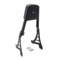 Httmt Mt146-bk Black Backrest Sissy Bar With Leather Pad Compatible 1995-2003 H-d Sportster 883 Xl883 1200 Xl1200