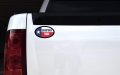 Stickertalk Flag Oval San Antonio Vinyl Sticker 5 Inches By 3 