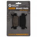 Niche Brake Pad Kit For Honda Rincon 680 06435-hn8-016 06452-hp0-a02 Rear Center Front Left Semi-metallic
