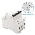 Baomain Ac Miniature Circuit Breaker 400v 50hz 6000a 3 Pole C65 Mcb Din Rail Mount Mbm6c-3p 10a