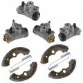 Caltric Front Left Right Brake Cylinder And Shoe Compatible With Honda Rancher 350 Trx350fe Trx350fm 2000 2001 2002 2003 