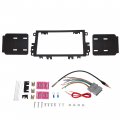 Ecotric Double Din Car Stereo Radio Install Bezel Dash Kit Trim W Wire Harness Compatible With Select 1992-2012 Buick Chevy