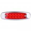Ocpty 12led Side Marker Light 2pcs Red Trailer Lamp Stop Turn Tail Fit For Boats Truck Pickups 12v Waterproof Signal
