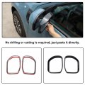 Car Rear View Mirror Rain Visor Guard Frame Compatible With Ford Maverick 2022 Side Eyebrow Waterproof Auto Smoke Sun
