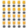 20 Pcs Xt60 Male Female Connector For Amass Xt60h Plug Gold Plated With Protective Shell