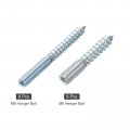 Uxcell M6 M8 Hanger Bolts Length 60mm 50mm Double Headed Self-tapping Screw 6mm 8mm Wood Joint Furniture Legs 8pcs Each