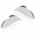 Headlight Headlamp Visors Pair 7 Heavy Duty Chrome Shields Trim Caps Custom Car 