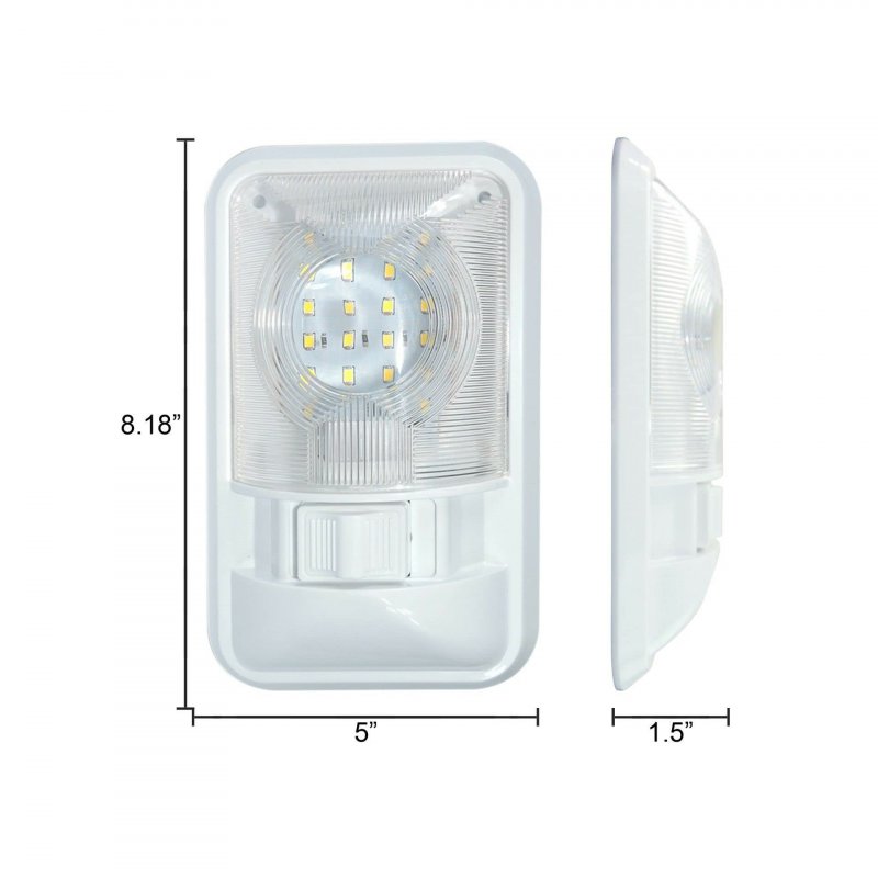 3 Rv Interior Led Ceiling Light Boat Camper Trailer Single Dome 12v 280lm