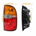 Hecasa Tail Light W Bulb S Compatible With 1995-2000 Toyota Tacoma Passenger Side Signal Brake Lamp Taillight Replacement For