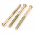 M8x110mm Male Thread Phillips Flat Head Bolt Screw Suitable For Double Bed Furniture Tv Rack Wall Hanging 3pcs 