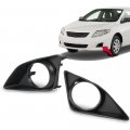 G-plus Front Bumper Fog Light Trim Set Compatible With 2009-2010 Toyota Corolla Left Right W Fog Hole 8148102100 To1039116