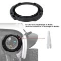 7 Headlight Mount Bracket Ring Replacement Set For 2018 Jeep Wrangler Jk Unlimited Willys Wheeler Sport Utility 4-door 3 6l
