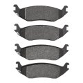 Front Disc Brake Pads For Chrysler Aspen 2007 2008 2009 Semi Metallic Friction Mechanical Wear Sensor 0 63 In Inner Overall 