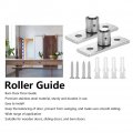 Stainless Steel Barn Door Roller Floor Guide Sturdy Durable Prevents Swinging Smooth Sliding Easy Installation Suitable For